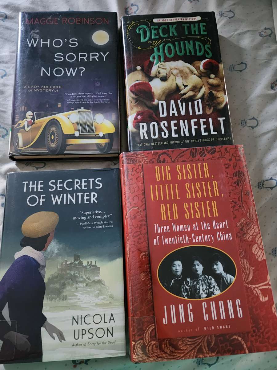 4 gently used books