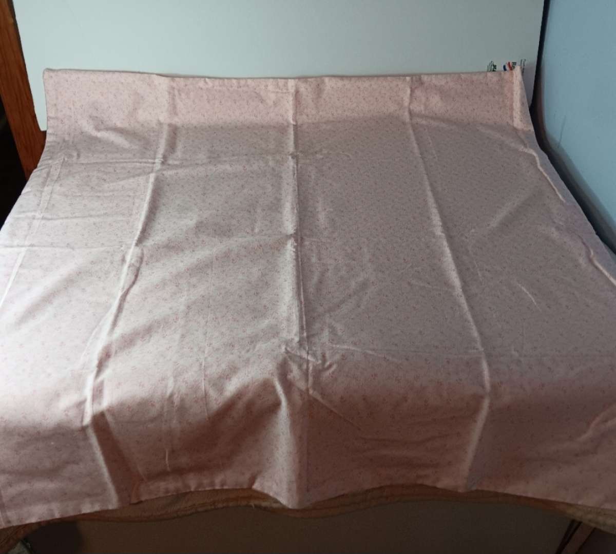 Handmade Baby Blanket Pink White