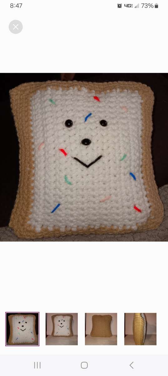 Handmade Crochet Pop Tart