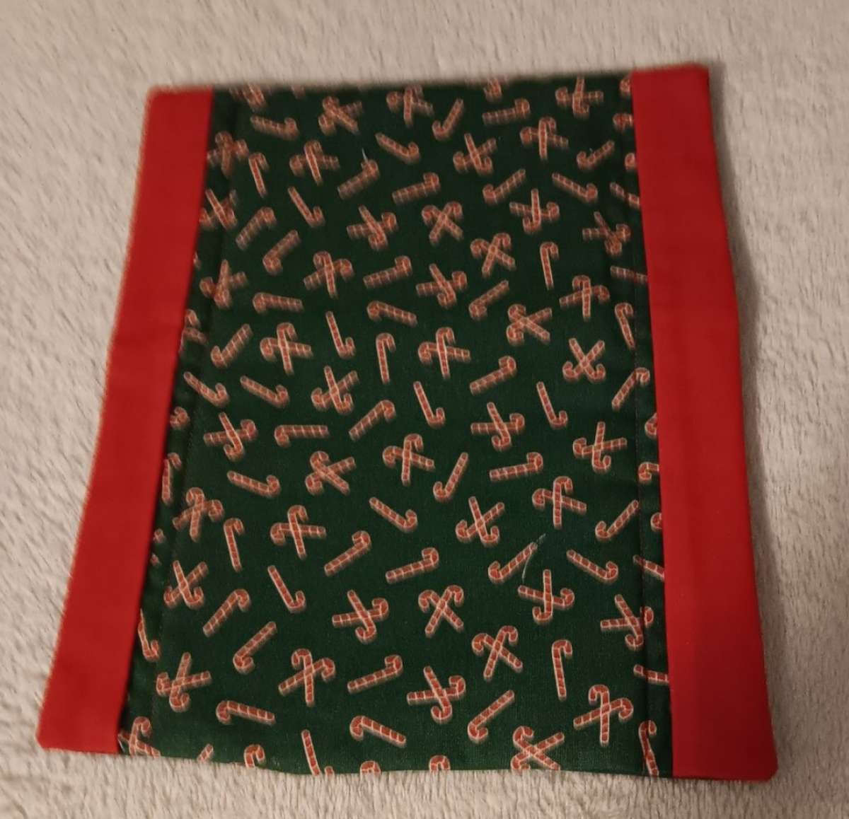 Handmade Burp Rag Holiday Print
