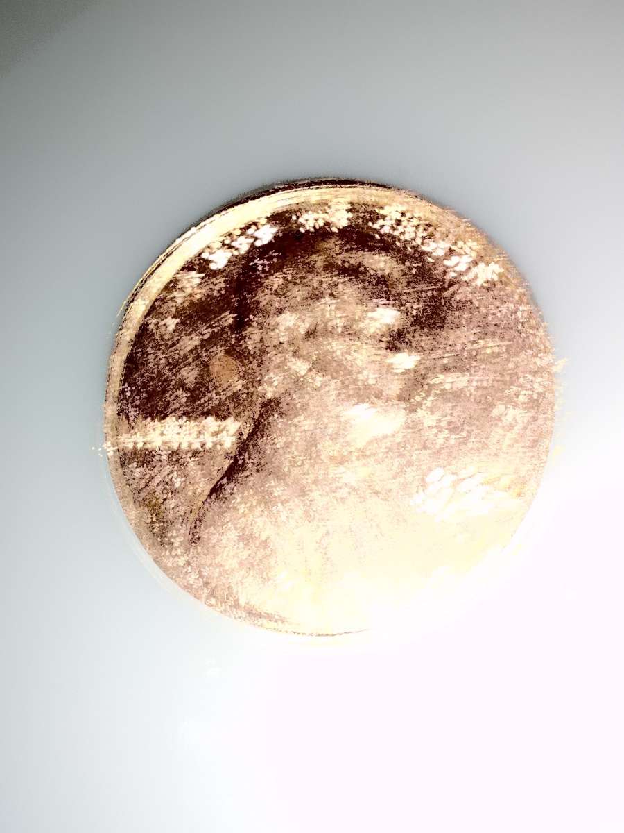 1982 filled D penny with date stamp error