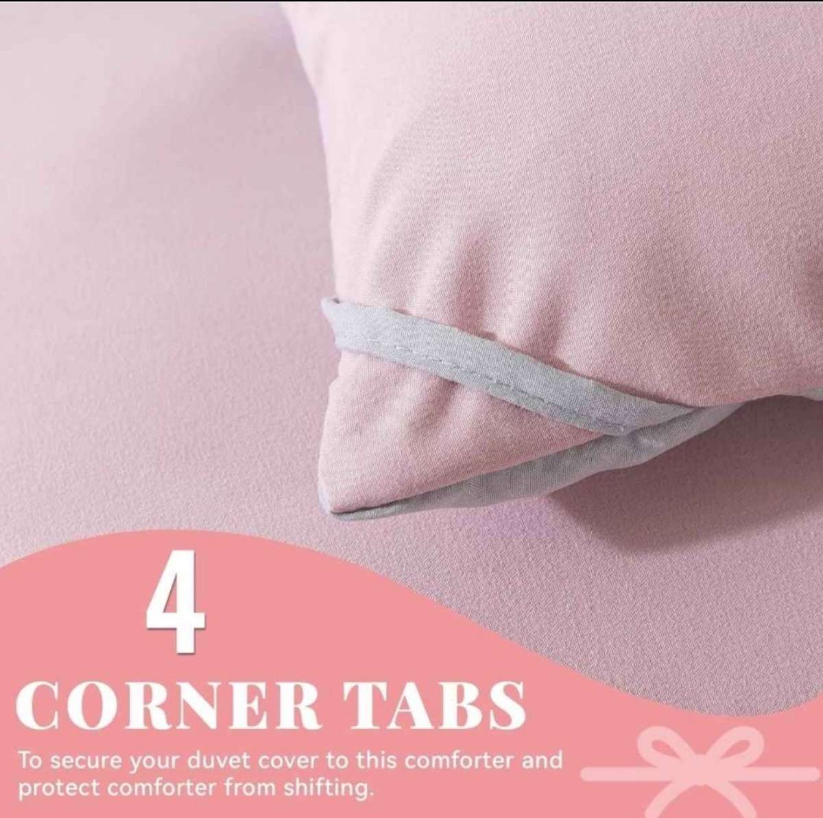 PinkGray Comforter Set  Twin