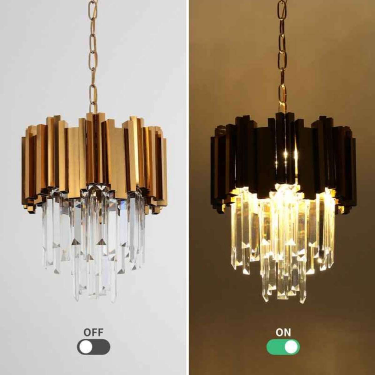 Light Dimmable Drum Chandelier 1x
