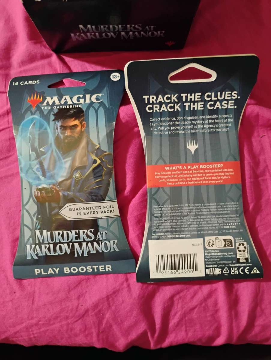 Magic The Gathering Murders at Karlov Manor booster packs