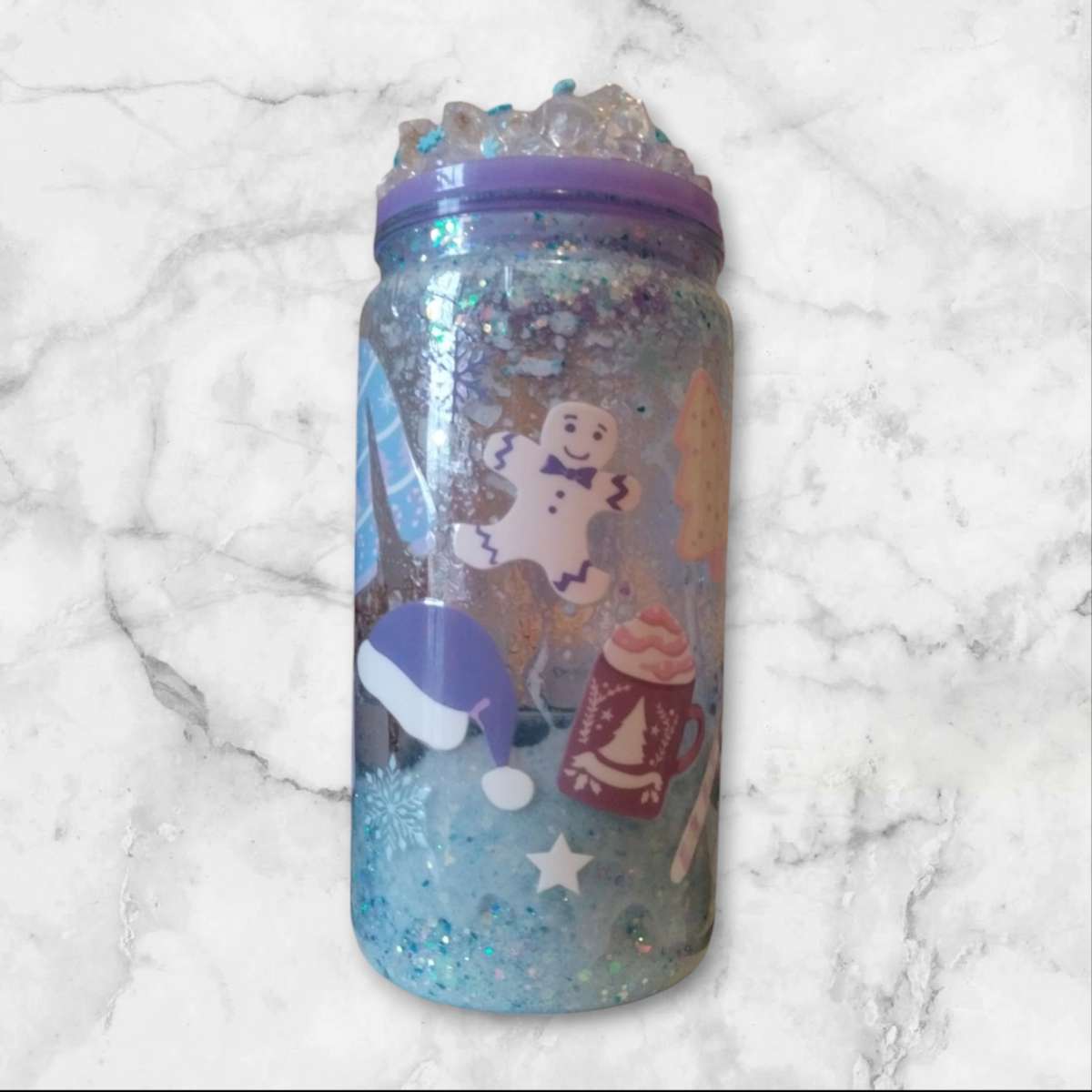 SNOWGLOBE TUMBLERS SNOWFLAKES