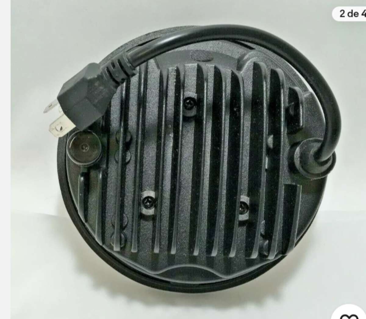 pair of round led headlights h4 input