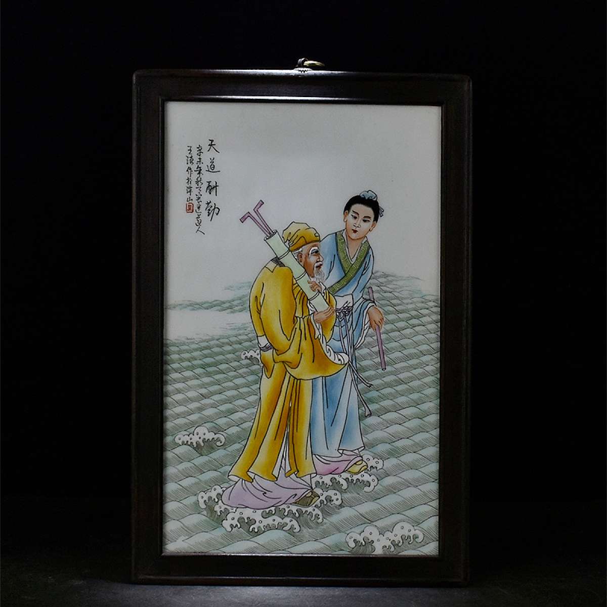 Chinese ceramic painting Asian antique porcelain