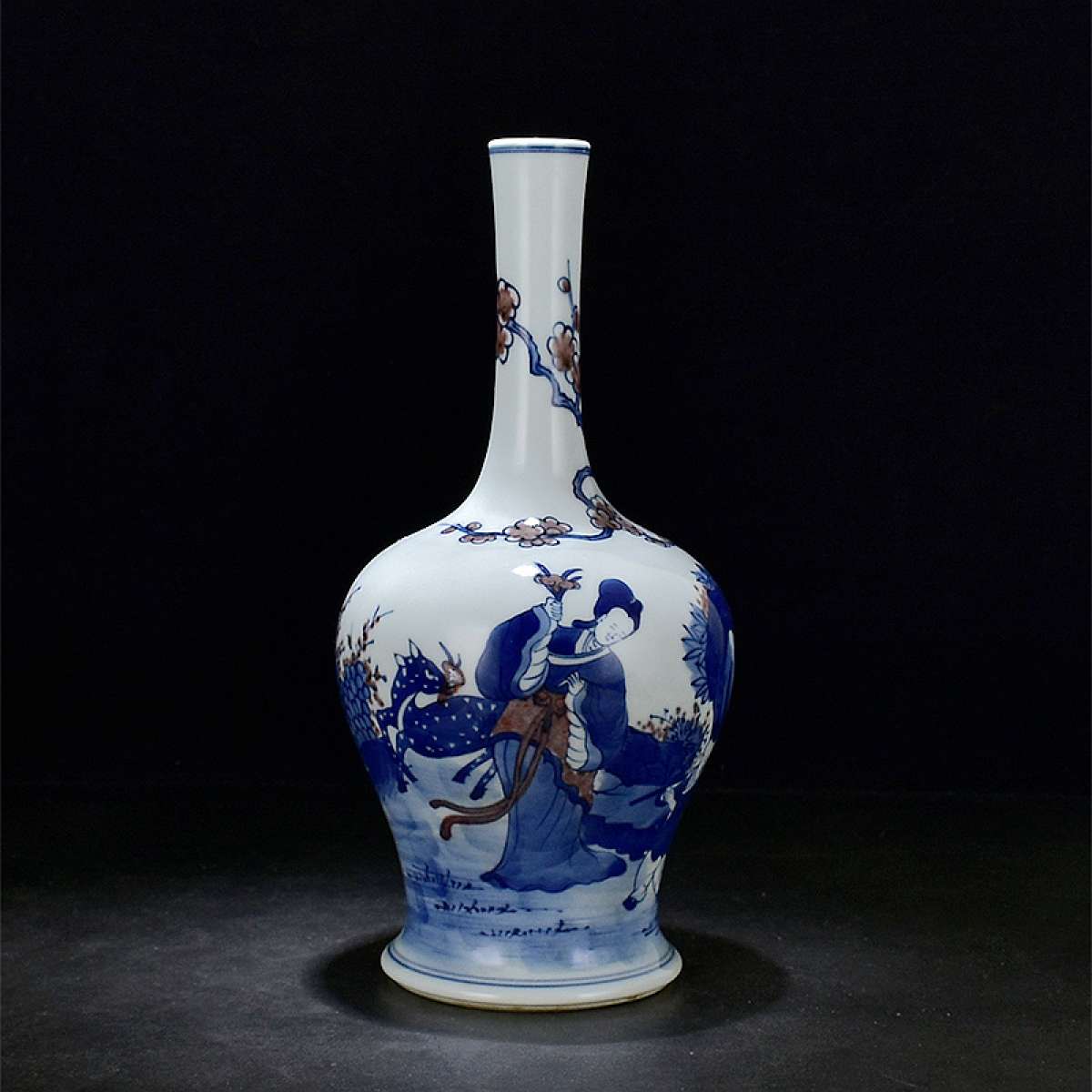 Chinese blue and white porcelain vase antique porcelain