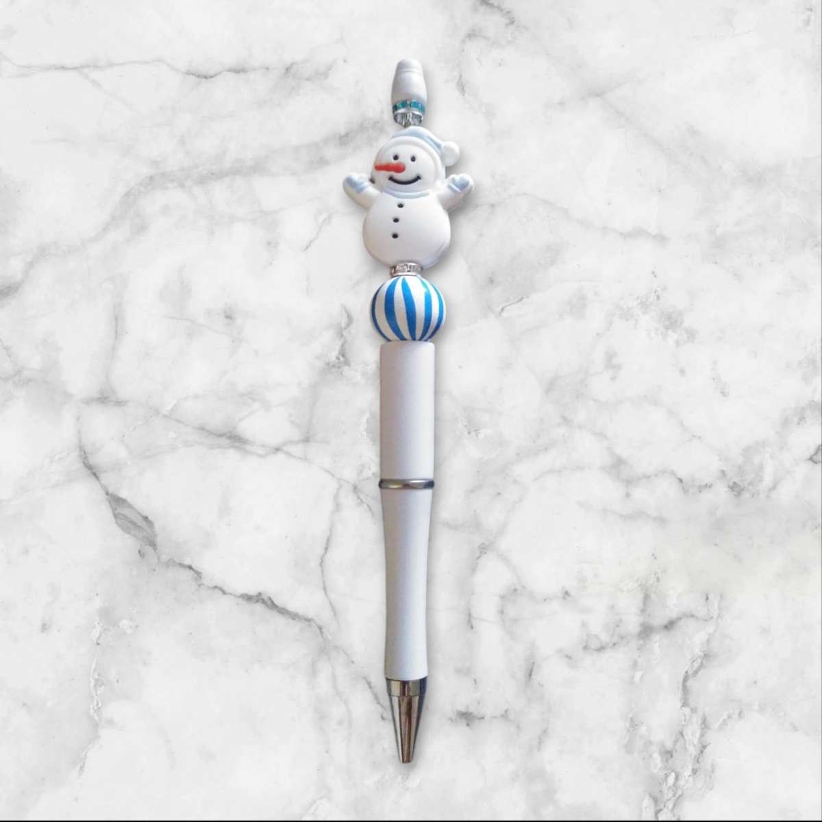 BEADABLE PENS SNOWMAN 3