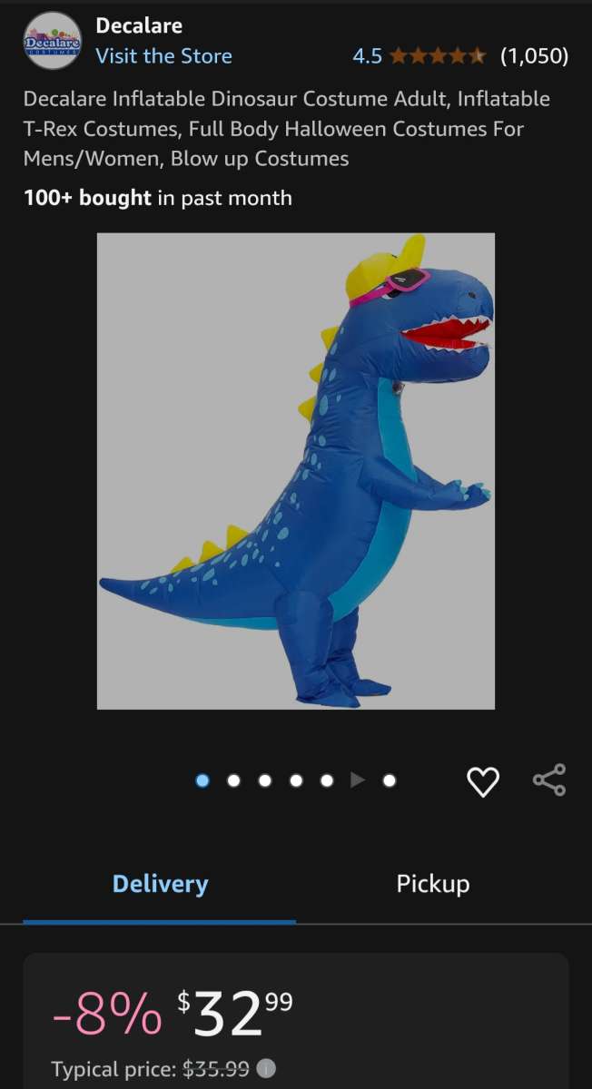 Decalare Dinosaur Costume