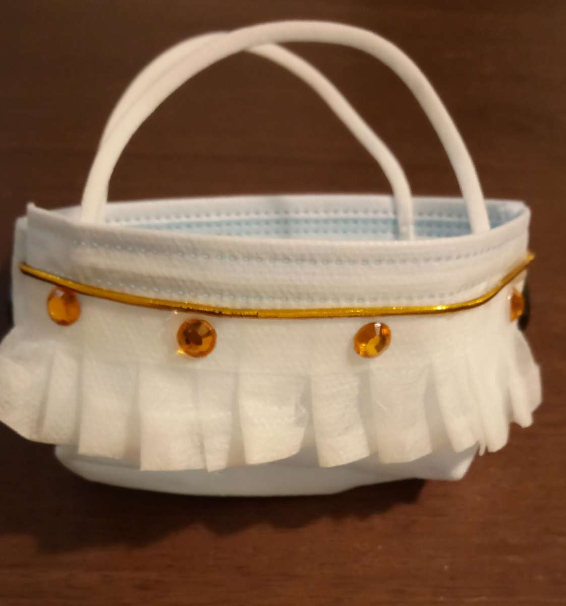 handmade mini corn purse or trinket bag set of two