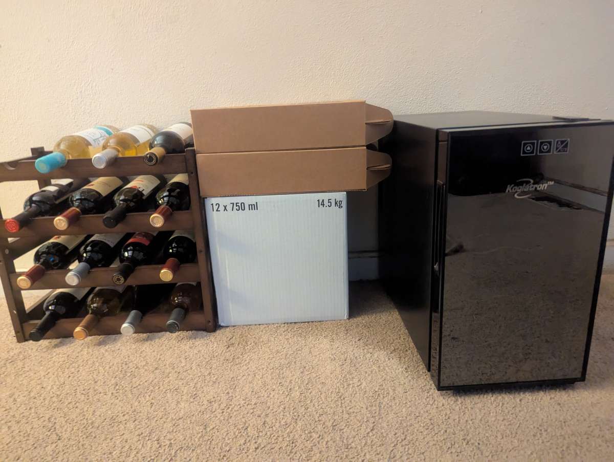 Wine Refrigerator Wine Rack and Wine