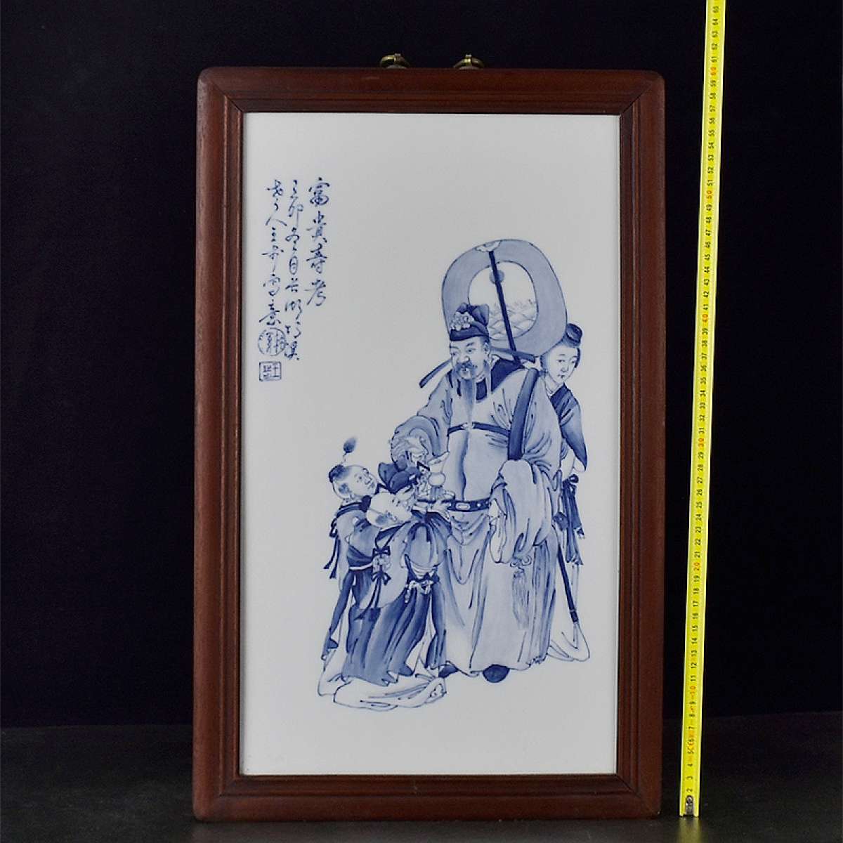 Asian blue and white porcelain painting Chinese antique porc