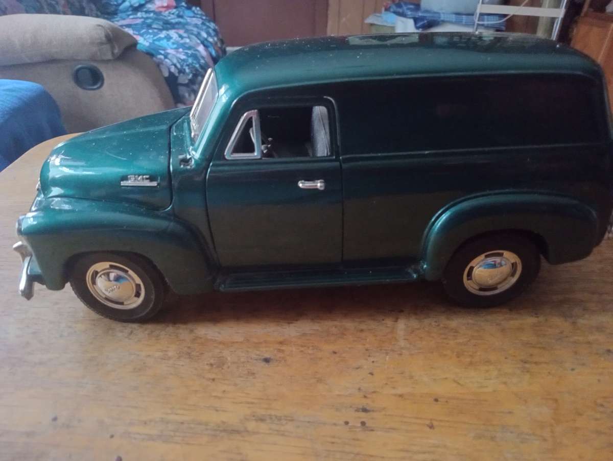 50 GMC Panel Truck and 55 Chevy Bel Air