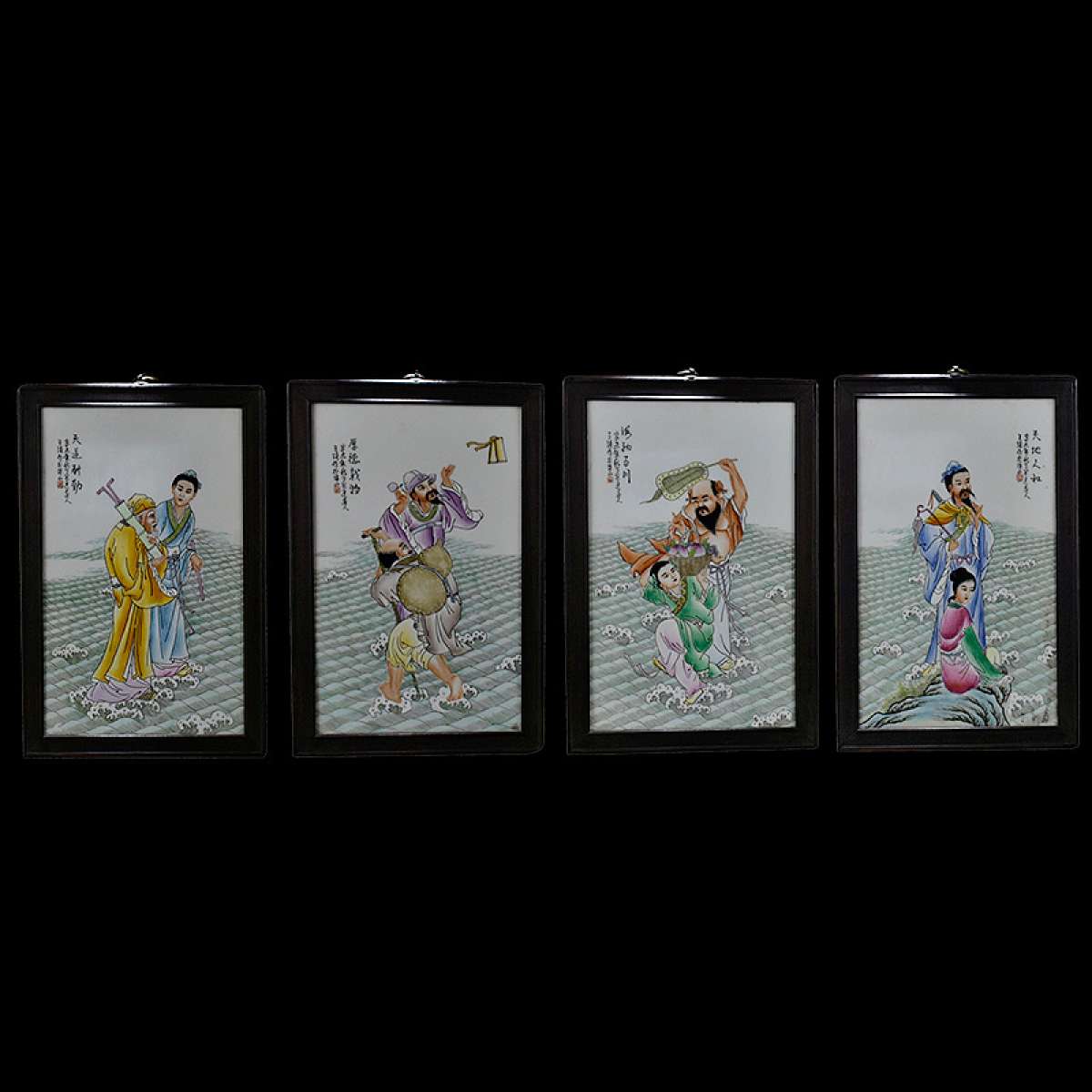 Chinese ceramic painting Asian antique porcelain