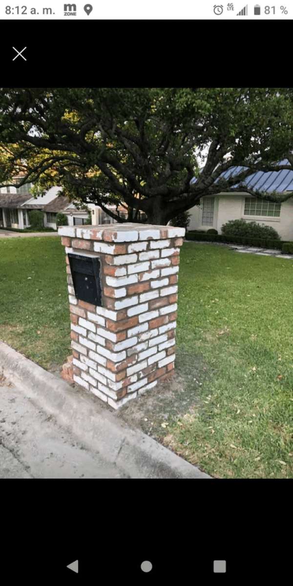 I do brick repairs and mailbox leveling 6822216995