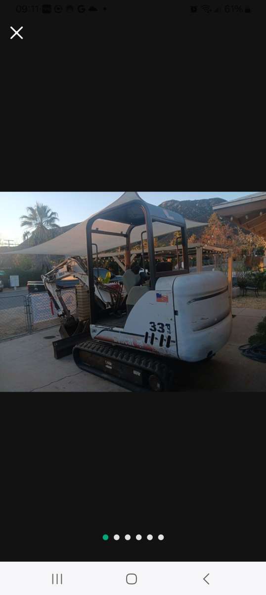 mini escavator bob cat 331D