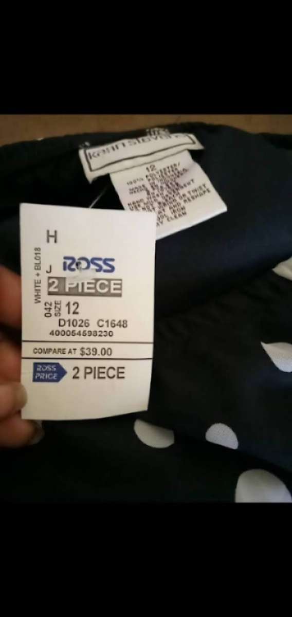 womens polka dot Skirt and Top