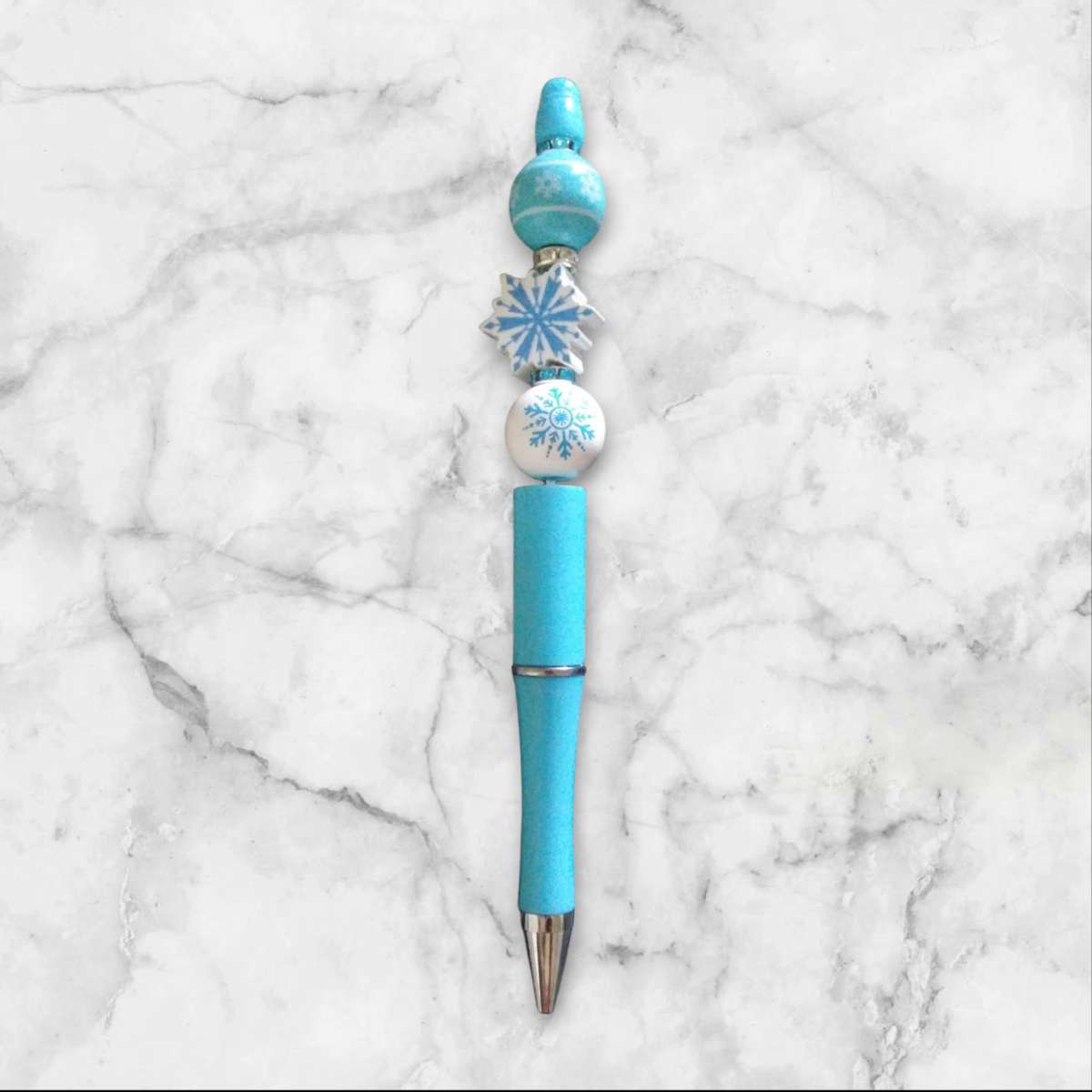 BEADABLE PENS SNOWFLAKES