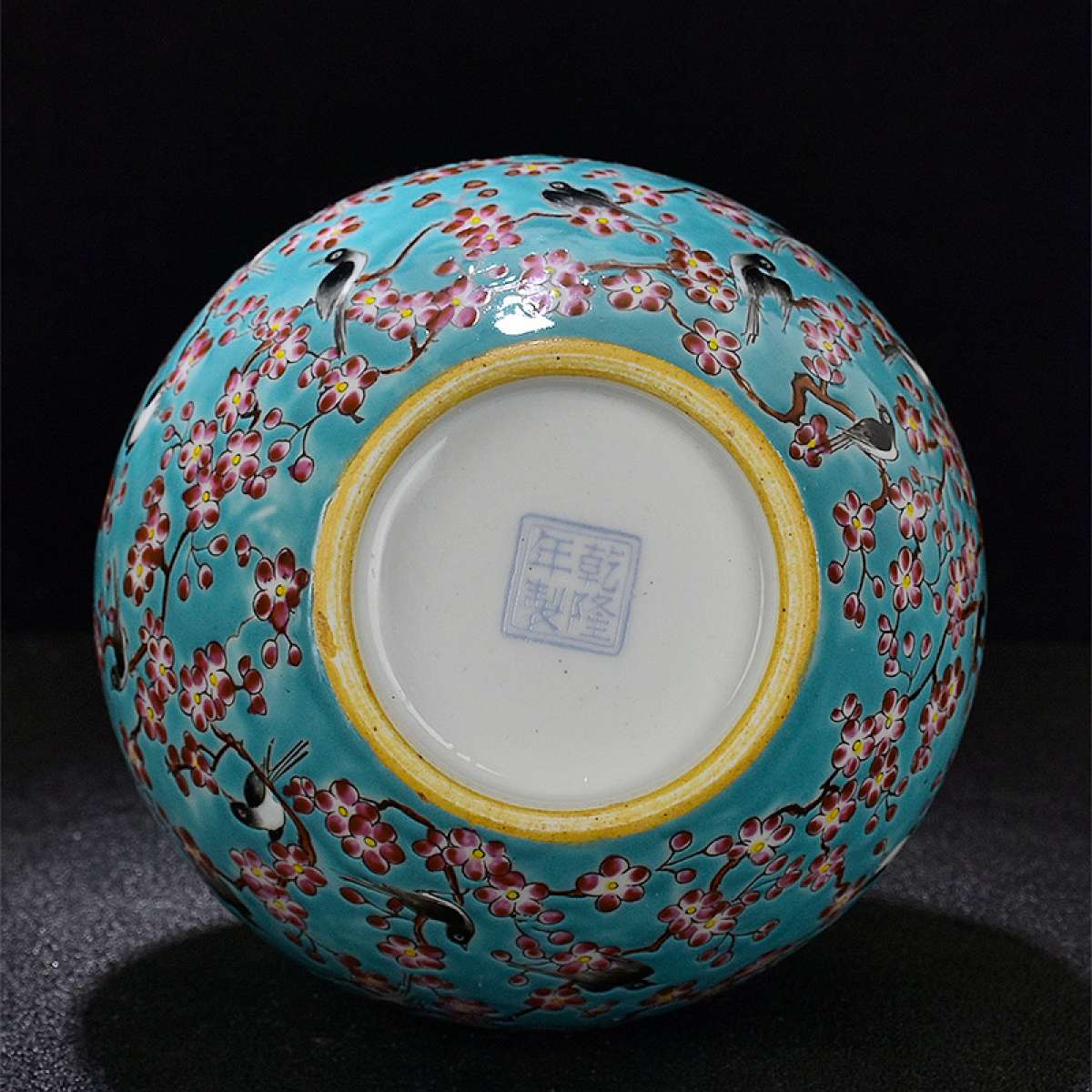 Chinese handpainted famille rose porcelain vase antique porc