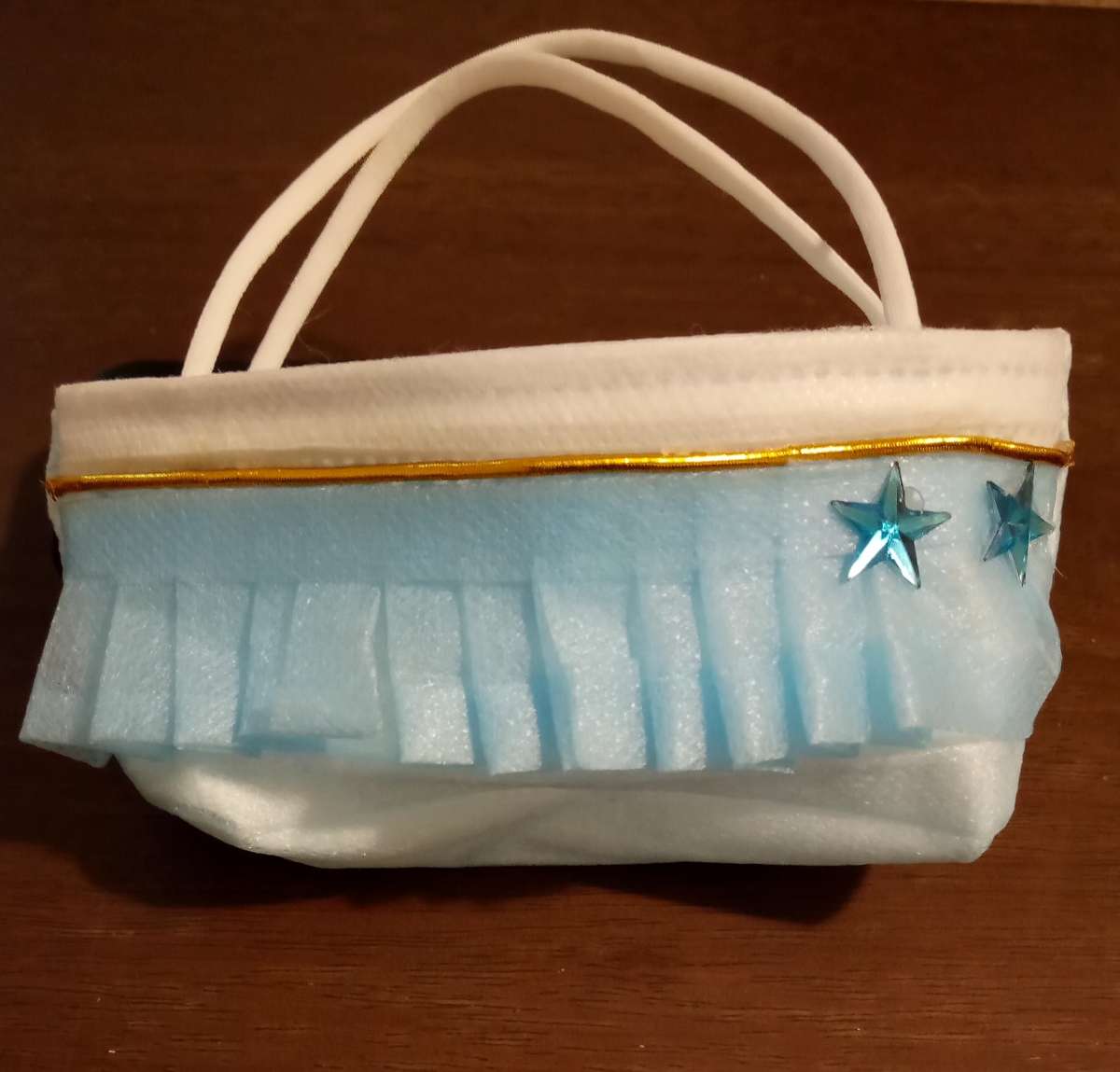 handmade mini corn purse or trinket bag set of two