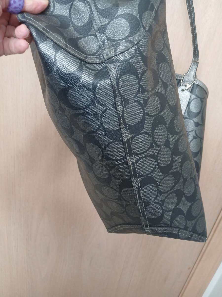 Coach Signature PVC Reversible City Tote