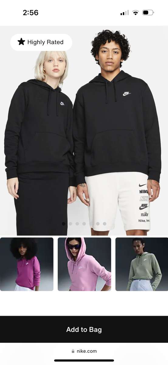 Black Nike Hoodie Mens XL