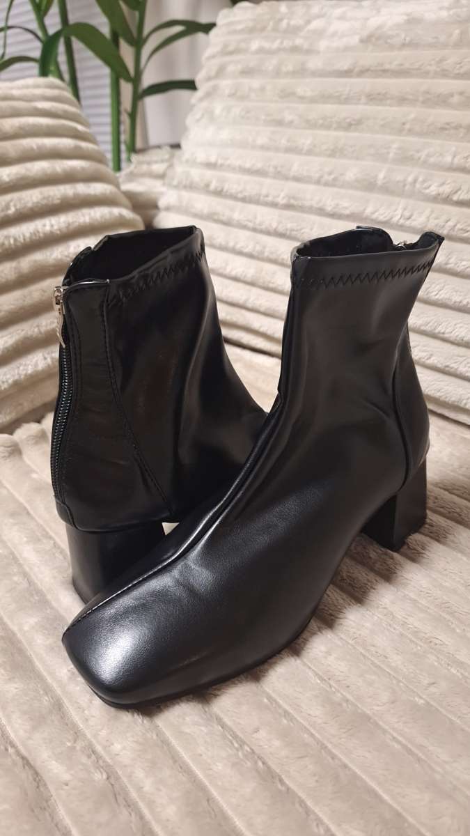 Black ankle boots