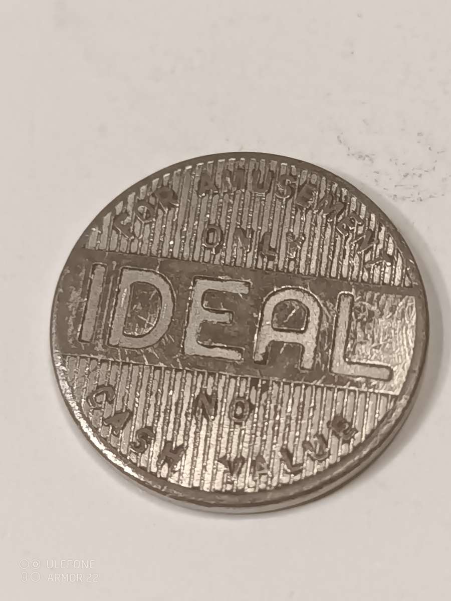 OLD IDEAL AMUSEMENT TOKEN NICKEL
