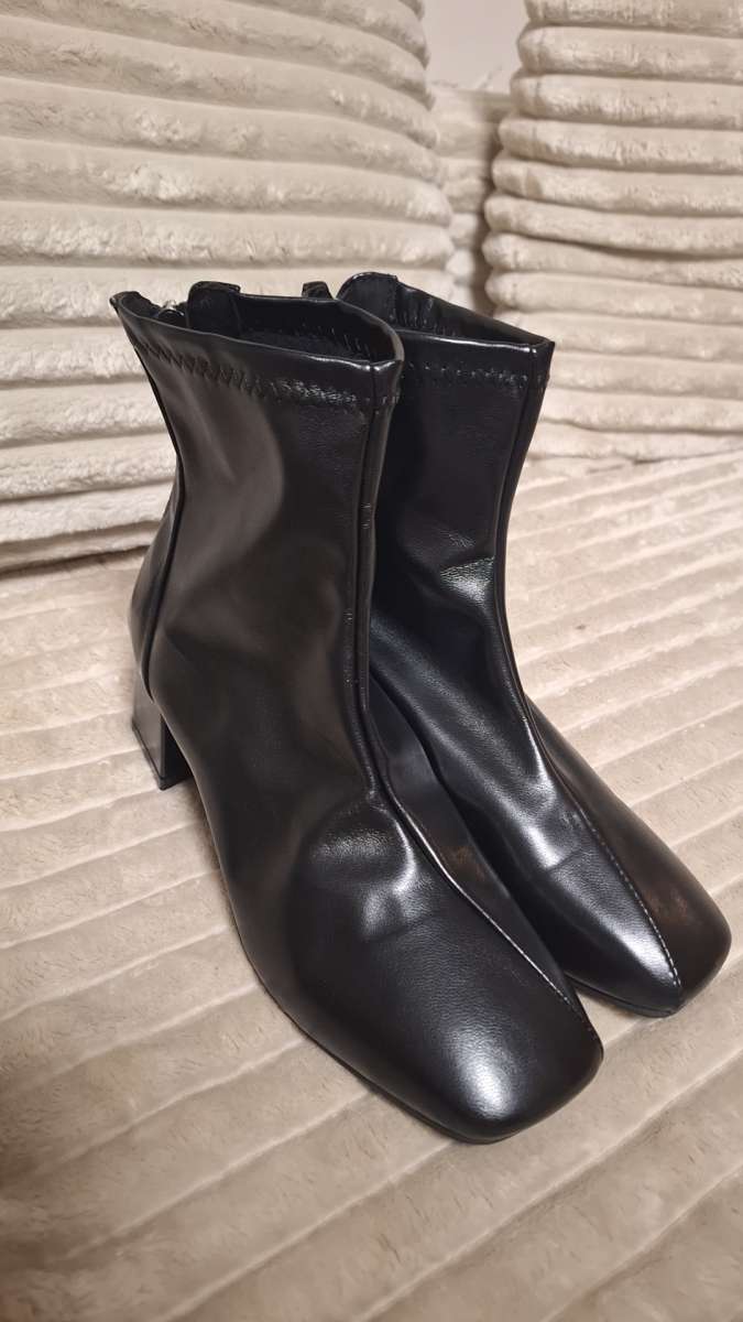 Black ankle boots