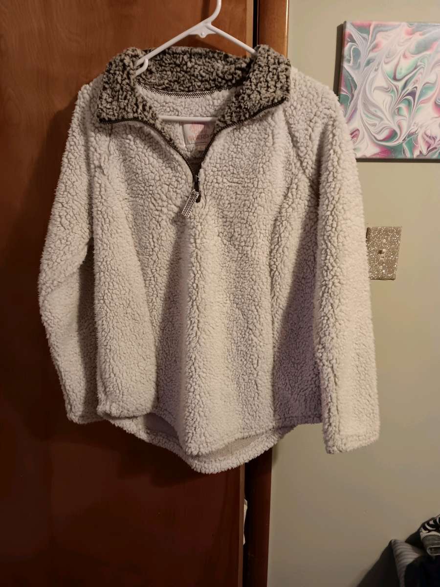 Cozy Sherpa Size Large Womens Pullover