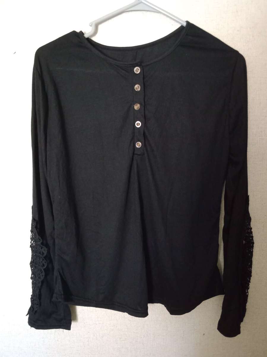 womens long sleeve ruffle