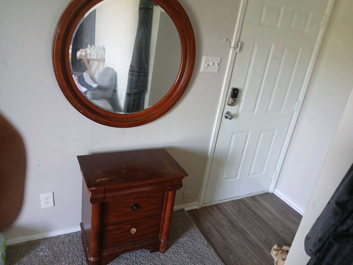 Dresser Mirror And Nightstand