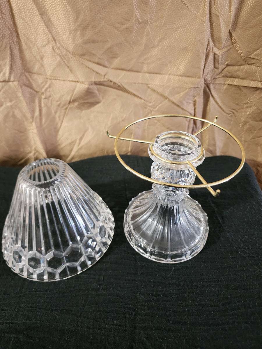Crystal lamp tealight holder