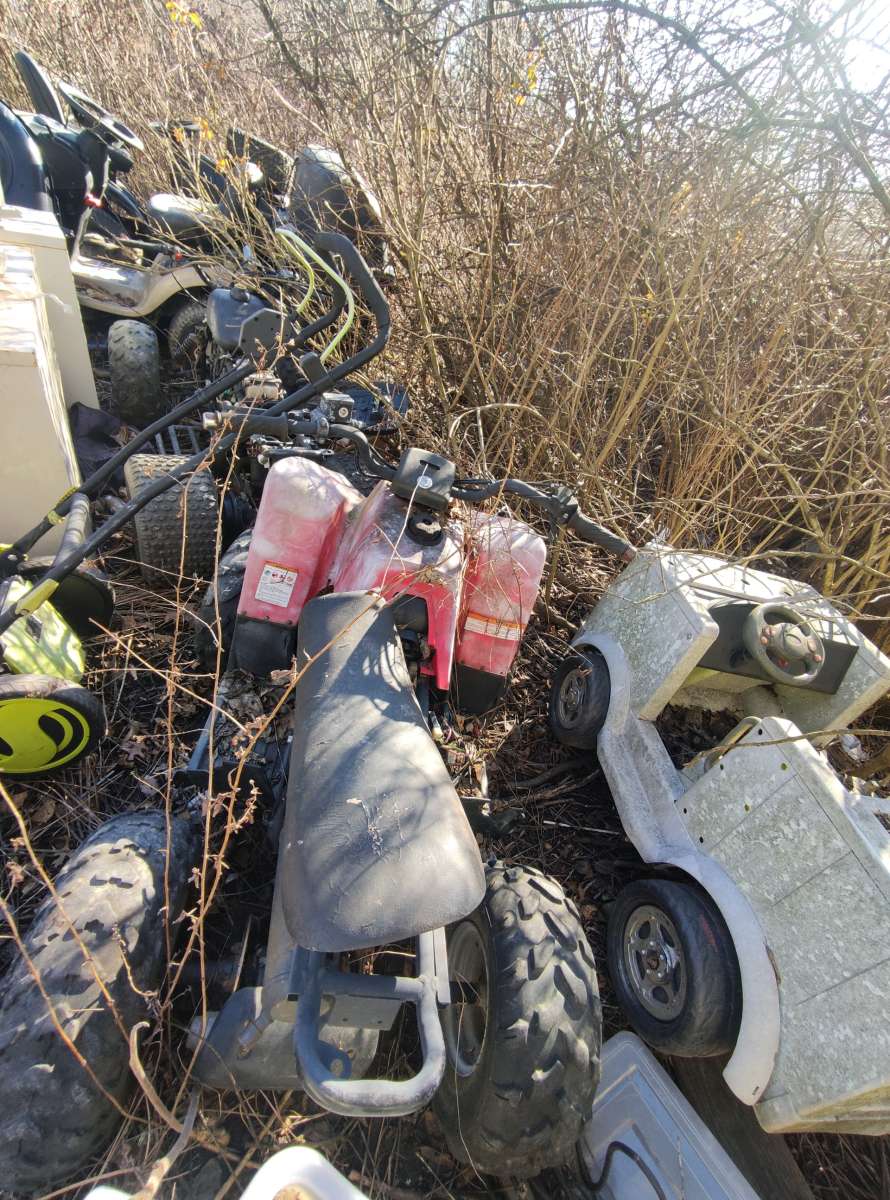 vintage lot of mopeds etc