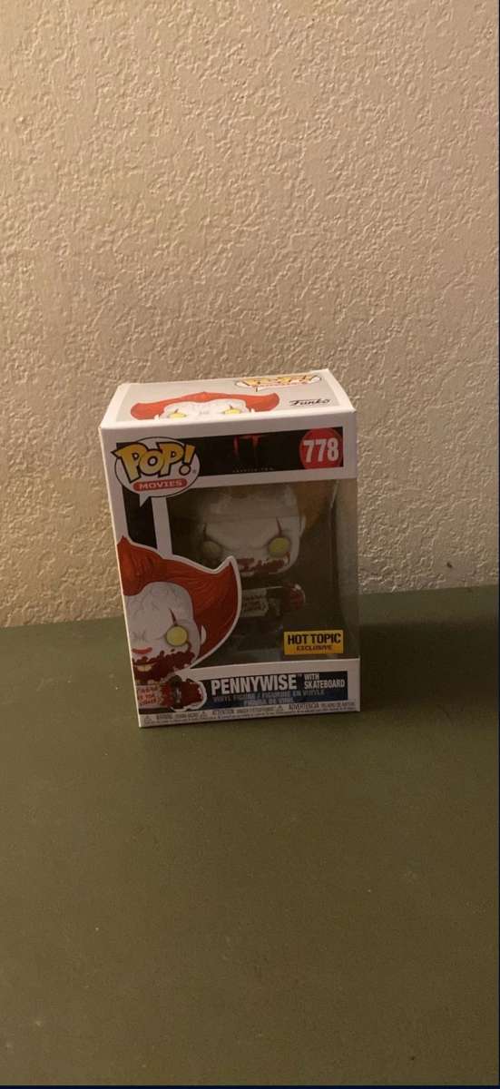 pennywise with skateboard