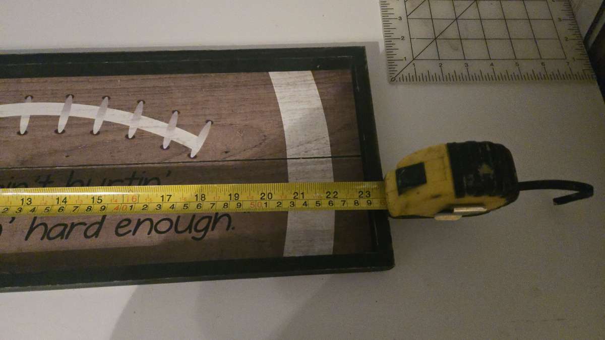 The Spring Shop Wooden Football Sign