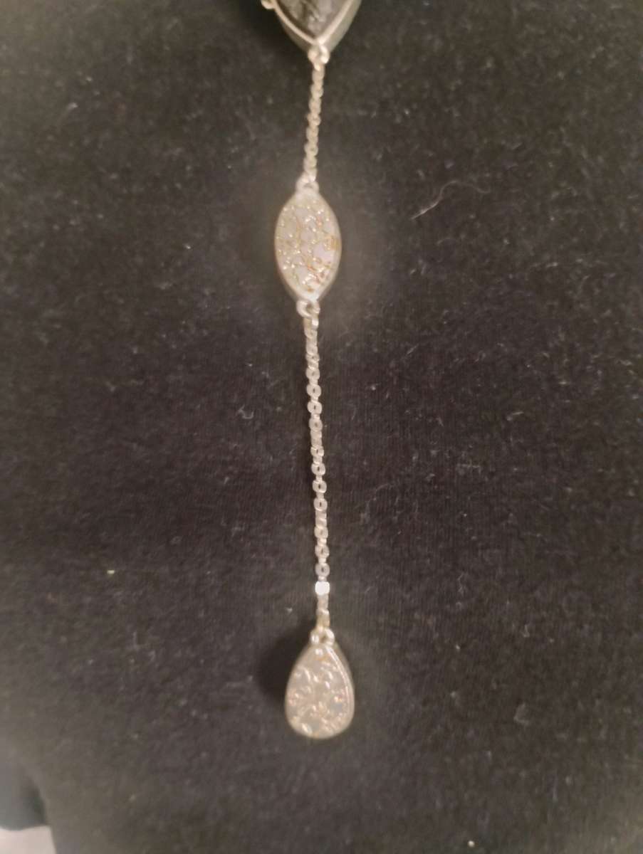 Fabulous Black Druzy Quartz Necklace