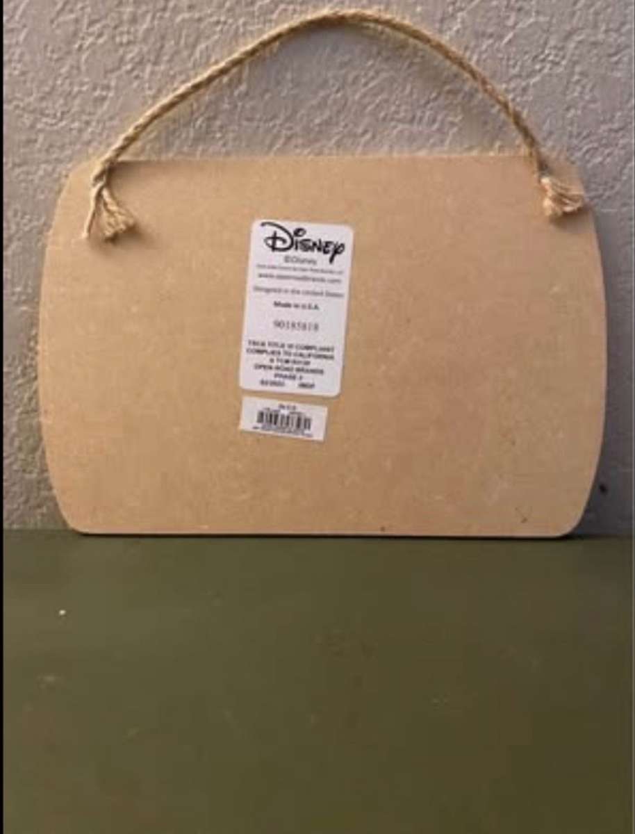 stitch sign to hang up