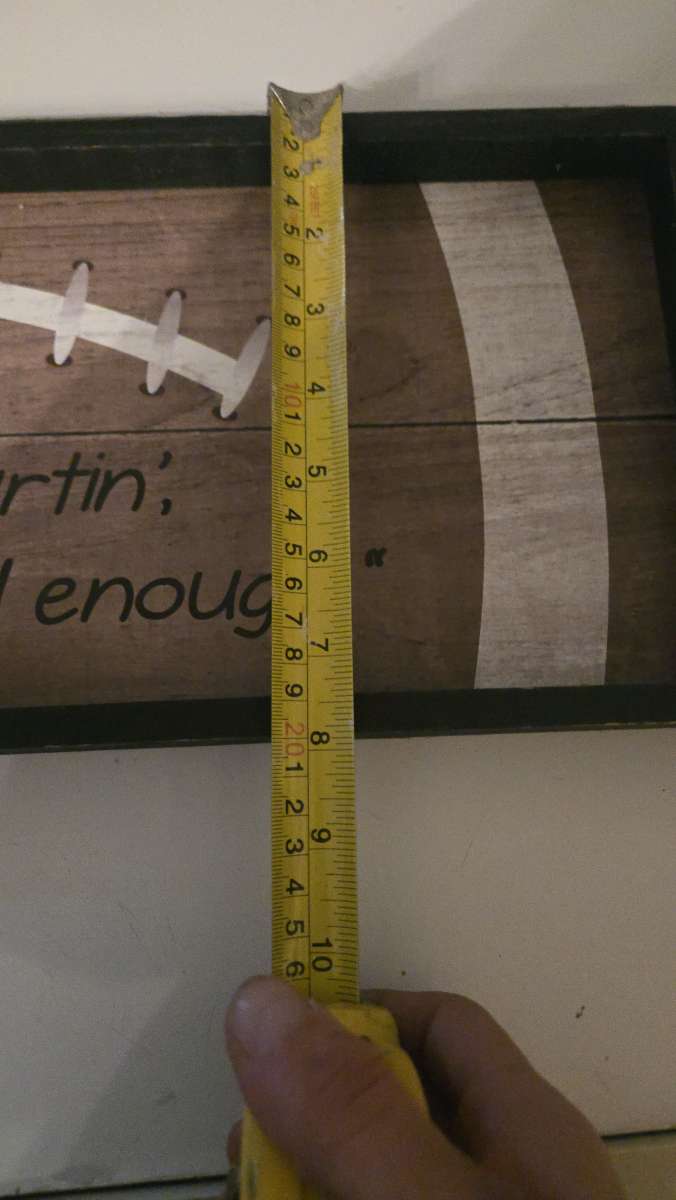 The Spring Shop Wooden Football Sign