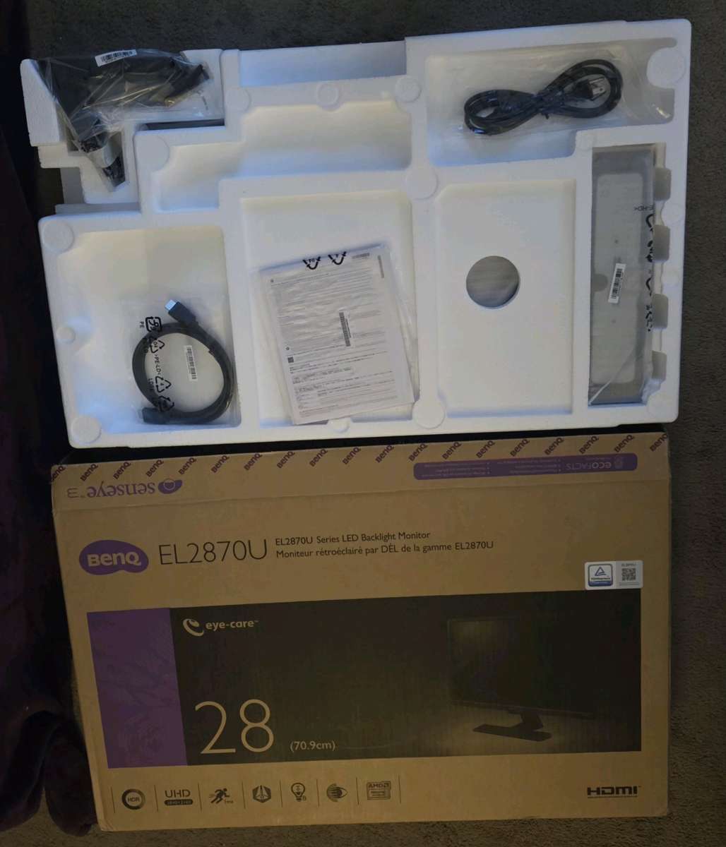 BenQ EL2870U Gaming Monitors 28 4K UHD 1ms