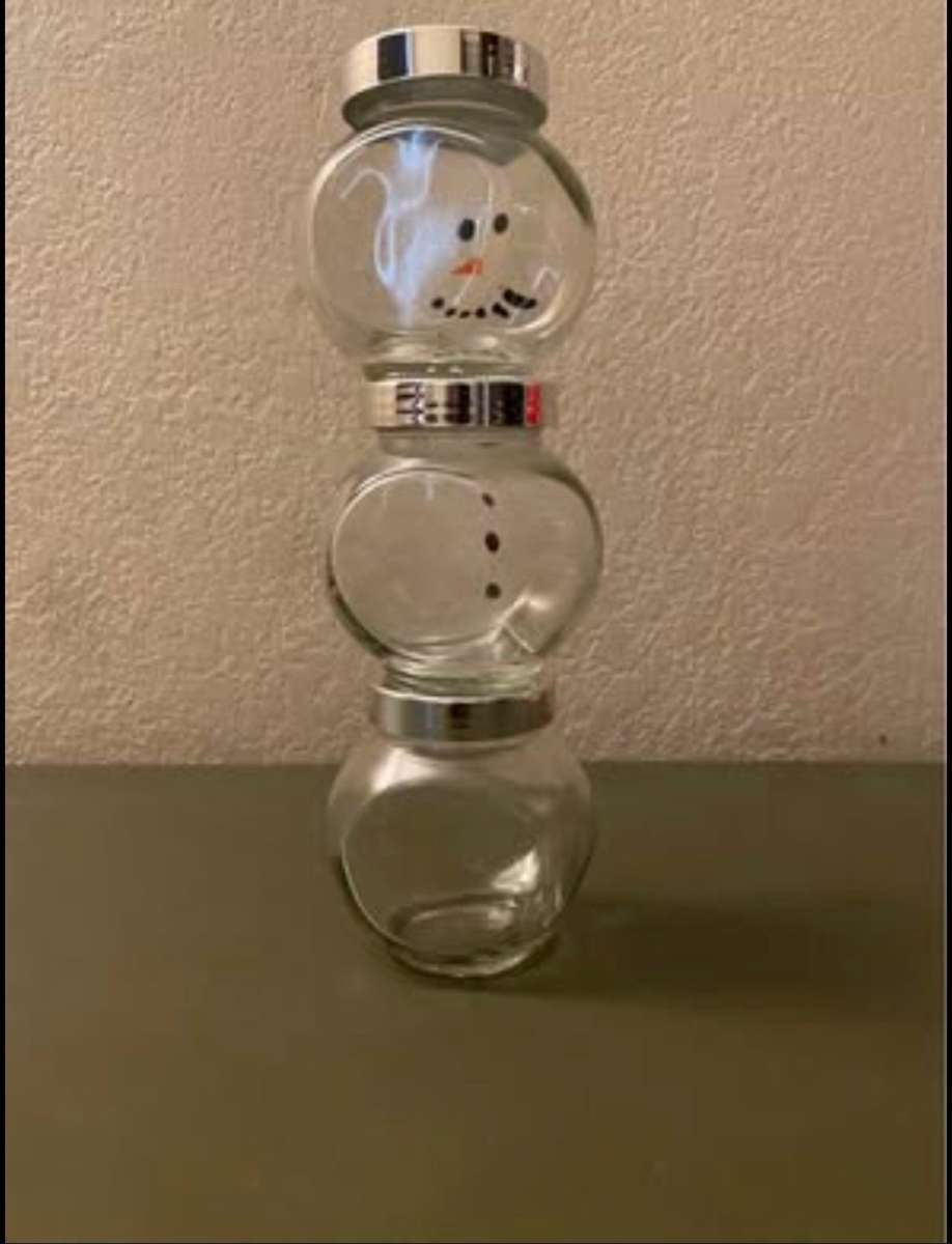 Hot chocolate jar snowman
