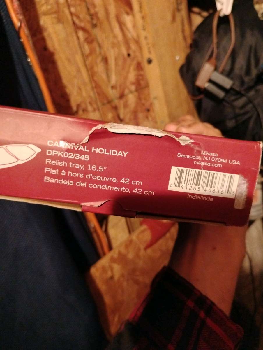 Mikasa holiday serving dish tray new