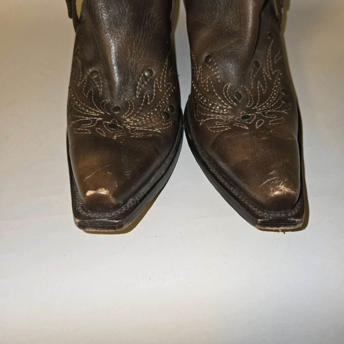 Corral Womens Genuine Leather Boots Size 10 G1116 16 in tall