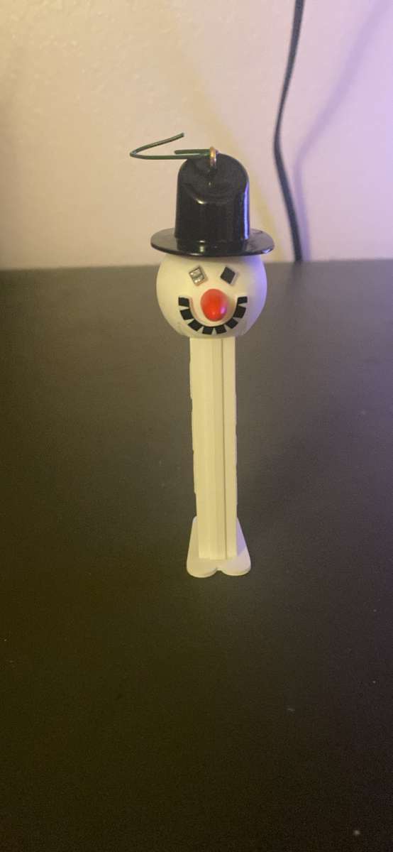 snowman pez candy ornaments