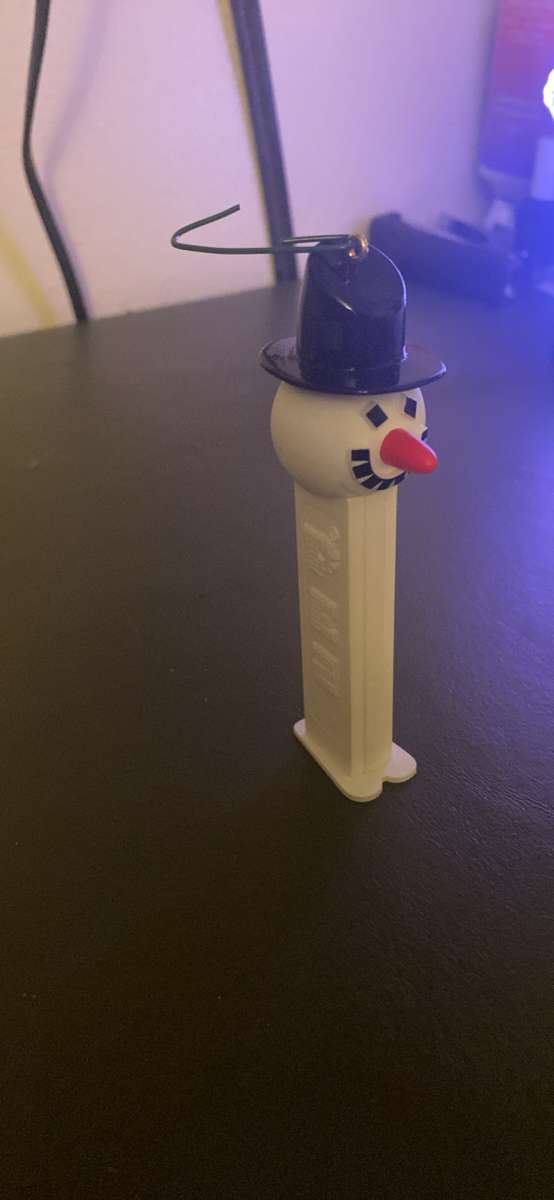 snowman pez candy ornaments