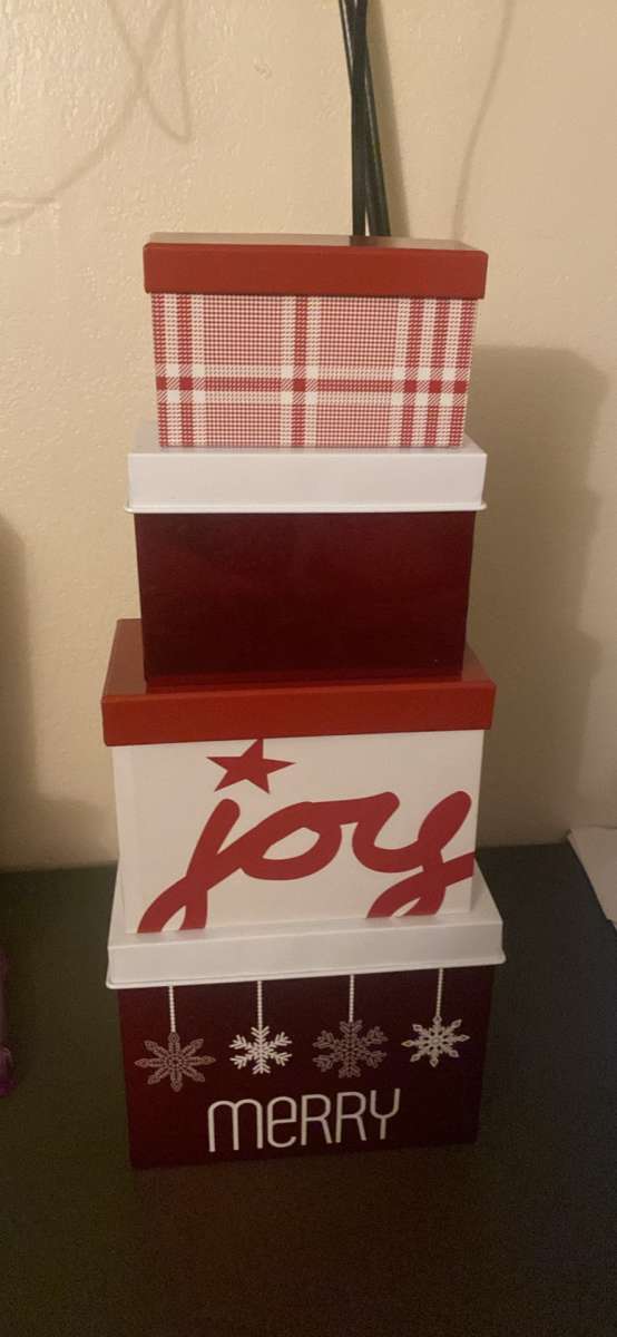 Christmas bin for gifts