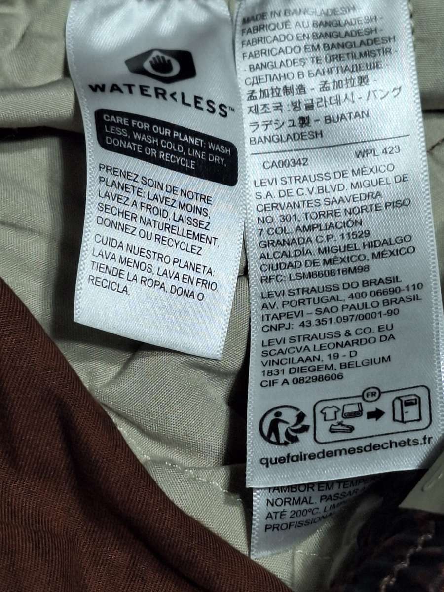 Levis Trail Cargo Shorts Mens Size small 6 Brown Print Draws