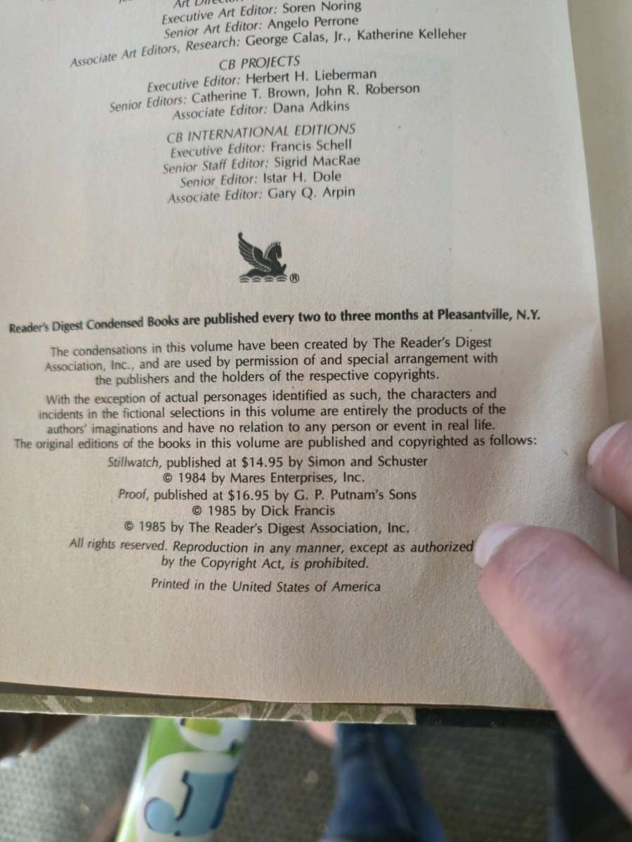 Readers Digest Condensed Books Best Sellers