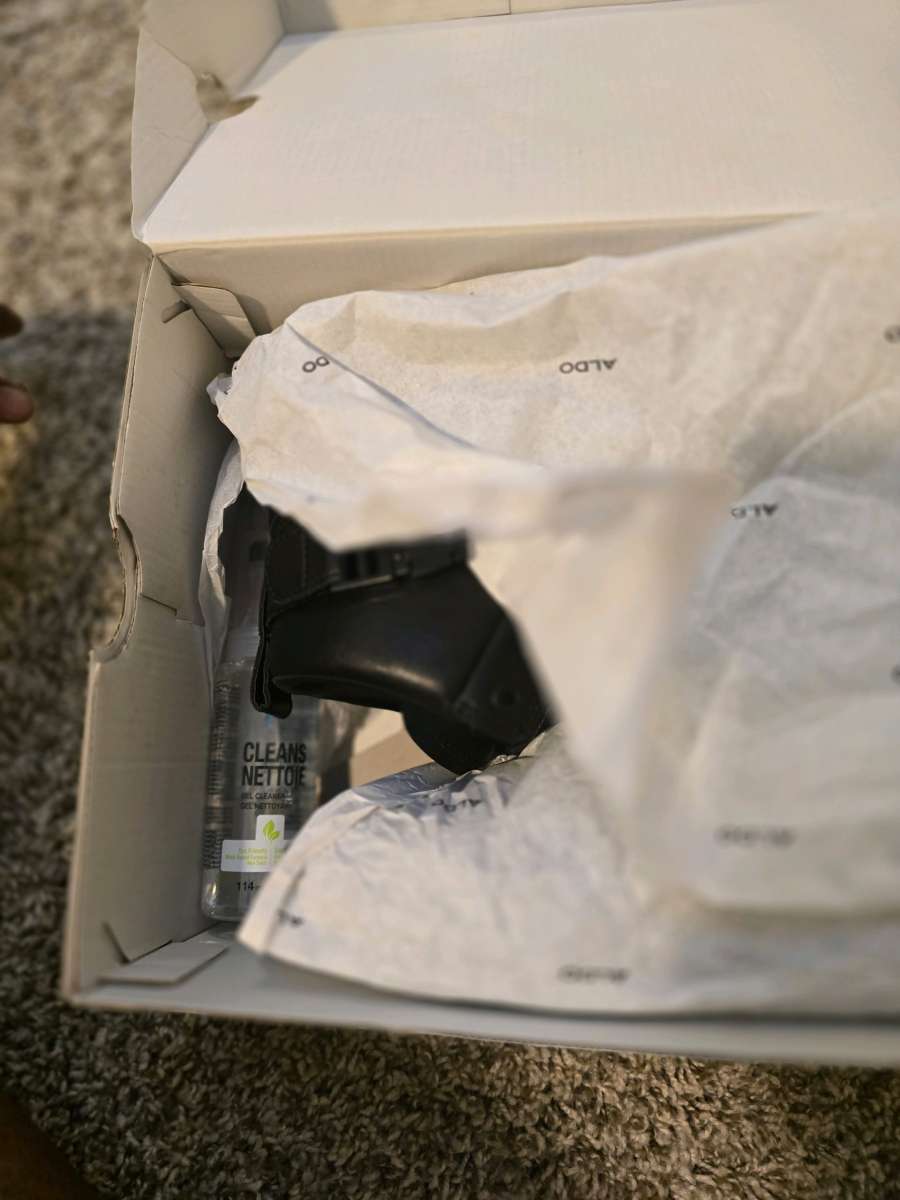 Black Aldo Sneakers With Cleaner